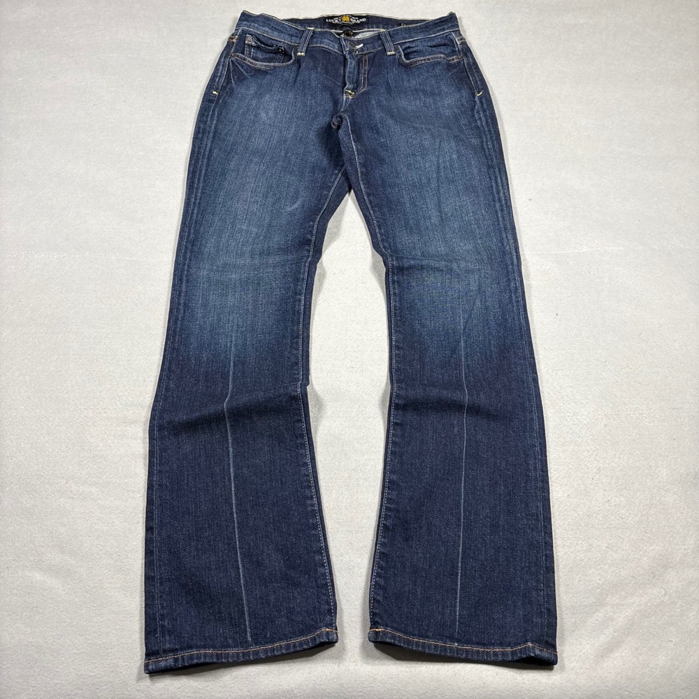 Lucky Brand Classic Rider Dark Wash Flare Jeans Size 4 27 Made in USA